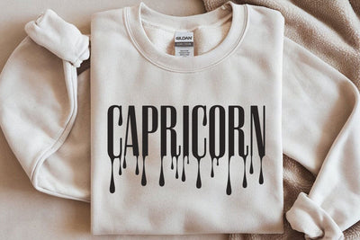 Capricorn Zodiac Drip SVG: Afro Birthday Gift SVG DesignDestine 
