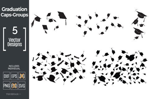 Caps in the Air SVG AfterTenDesign 