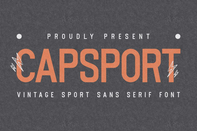 Capsport - Vintage Sans Serif Font Font Masyafi Studio 