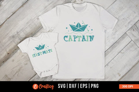 Captain and Firstmate SVG Design SVG Designangry 