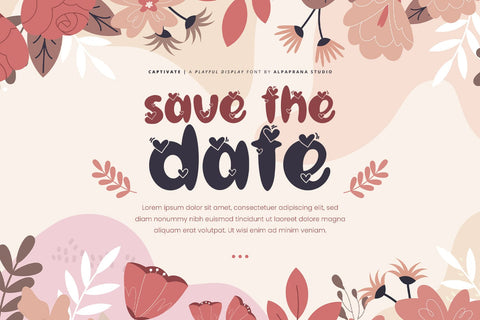 Captivate - Display Font Font Alpaprana Studio 