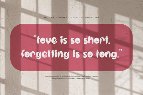 Captivate - Display Font Font Alpaprana Studio 
