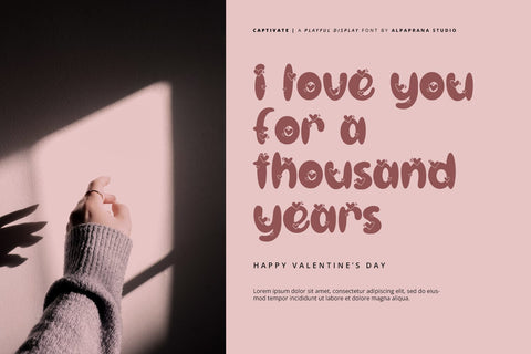 Captivate - Display Font Font Alpaprana Studio 