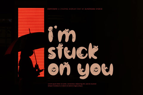 Captivate - Display Font Font Alpaprana Studio 