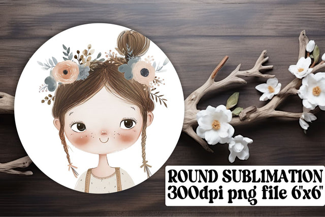 Captivating Boho Youth Circle Coasters: Sublimation Magic Sublimation afrosvg 