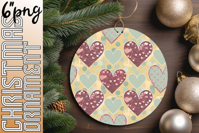 Captivating circle designs for delightful keychains, spark your imagination., Heart Sublimation HoodArtCraft 