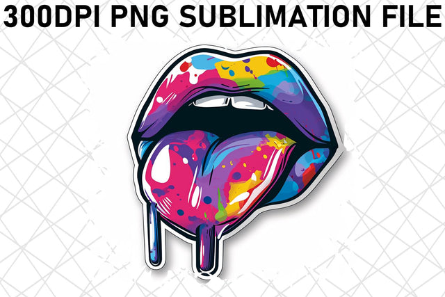Captivating Lip Prints - Sublimation Allure Sublimation afrosvg 