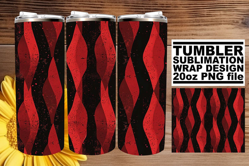 Captivating Red Glitter Pattern Tumbler Wrap Artwork Sublimation afrosvg 
