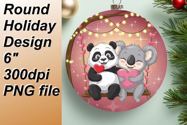 Captivating round designs for unique keychains, inspire your creativity., Valentines Sublimation HoodArtCraft 