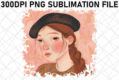 Captivating Woman Portrait PNG Design - Sublimation Sublimation afrosvg 