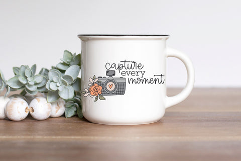 Capture every Moment SVG File for Cricut, Cute Camera Inspirational Quote SVG Designing Digitals 
