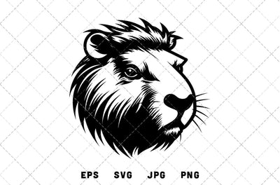 Capybaras Mascot Graphics - JPG, SVG, PNG, EPS - Digital Download with Commercial License for Cricut, Silhouette, Scan N Cut Crafting SVG Loveleen Kaur 