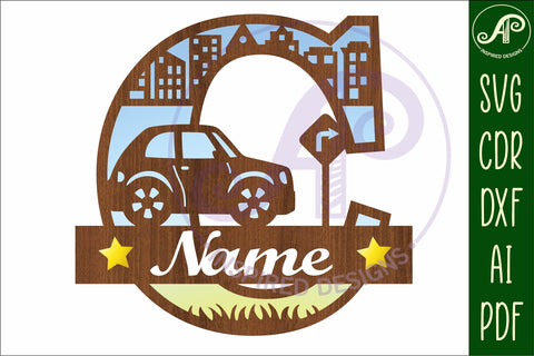 Car Capital Monogram Letter C SVG SVG APInspireddesigns 