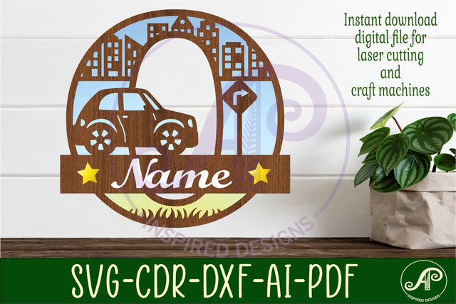 Car Capital Monogram Letter O SVG SVG APInspireddesigns 