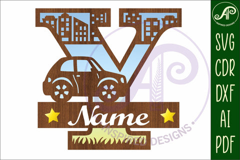 Car Capital Monogram Letter Y SVG SVG APInspireddesigns 