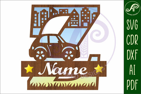 Car Capital Monogram Letter Z SVG SVG APInspireddesigns 