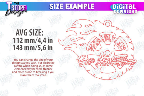 Car Charms Laser Cut Design, 3d Car Ornament, Wooden Car Hanger SVG SVG The T Store Design 