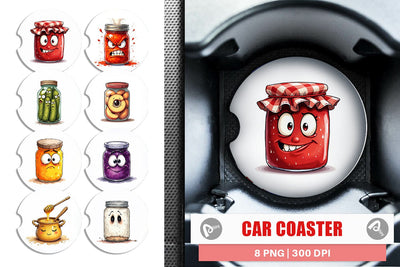 Car Coaster Aggressive Preserves Sublimation artnoy 