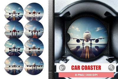Car Coaster Airplane Sublimation artnoy 