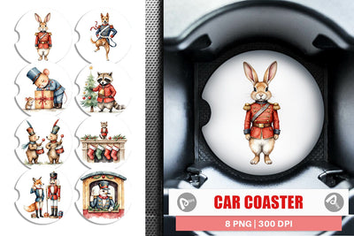 Car Coaster Animal Toy Soldiers Sublimation artnoy 