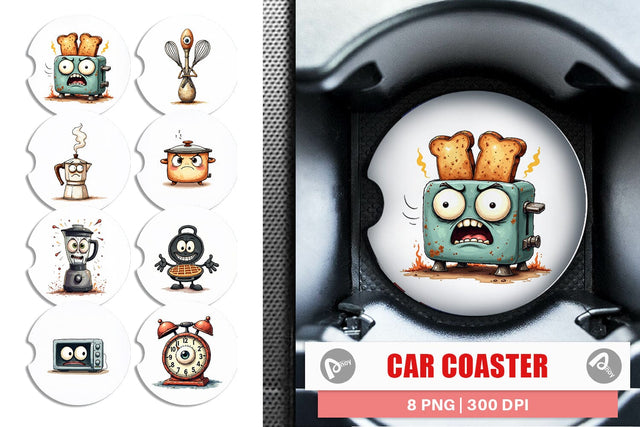 Car Coaster Annoyed Appliances Sublimation artnoy 