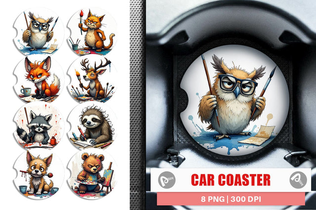 Car Coaster Art Grumps Sublimation artnoy 