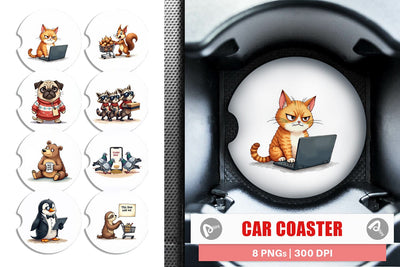 Car Coaster Black Friday Frenzy Sublimation artnoy 