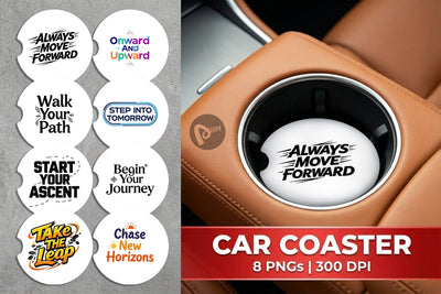 Car Coaster Bold Action Graduation Quotes Sublimation artnoy 