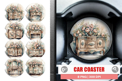 Car Coaster Carved Furniture Sublimation artnoy 