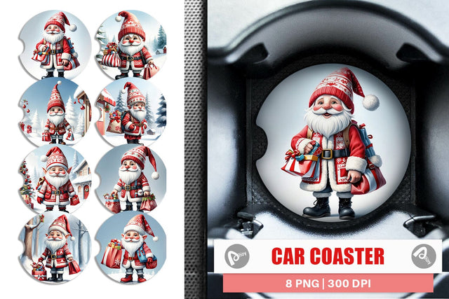 Car Coaster Christmas Elf Sublimation artnoy 