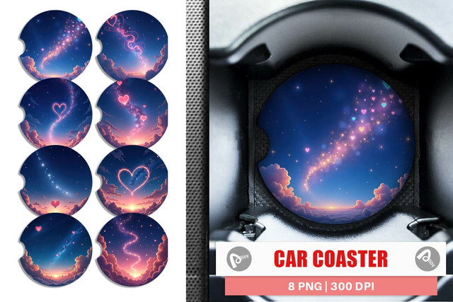 Car Coaster Cupid Sky Sublimation artnoy 