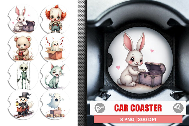 Car Coaster Cursed Toybox Sublimation artnoy 