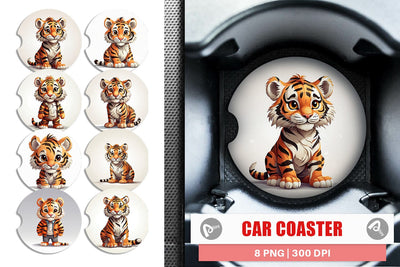 Car Coaster Cute Giraffe Sublimation artnoy 