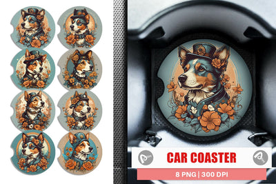 Car Coaster Easter Egg Bokeh Sublimation artnoy 