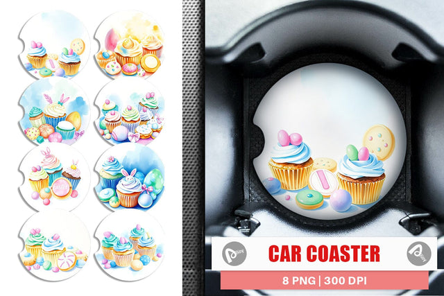Car Coaster Easter Treats Sublimation artnoy 
