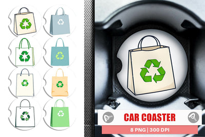 Car Coaster Eco Bag Sublimation artnoy 