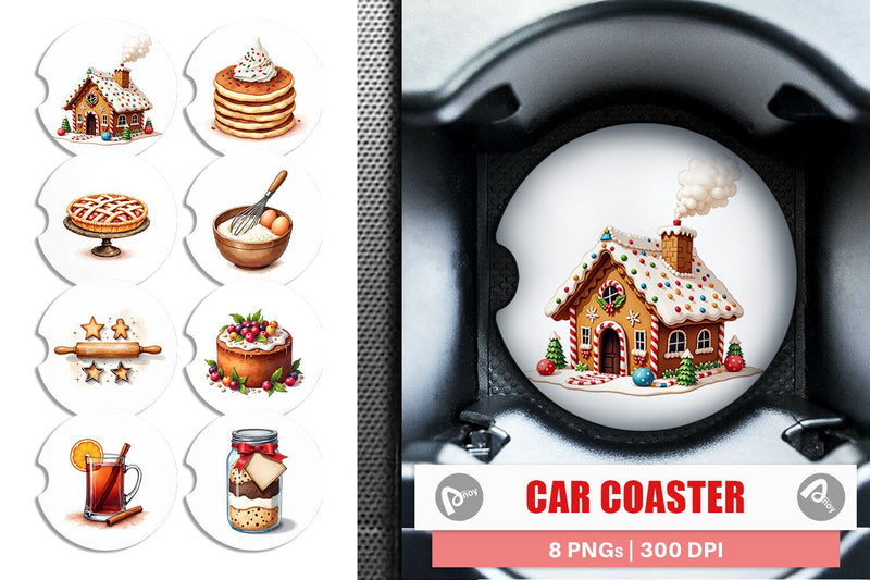 Car Coaster Farmhouse Kitchen Sublimation artnoy 