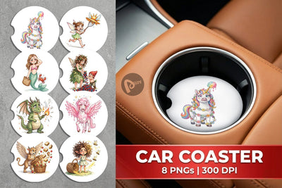 Car Coaster Frazzled Magic Mom Chaos Sublimation artnoy 