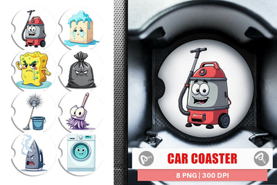 Car Coaster Grumpy Household Sublimation artnoy 