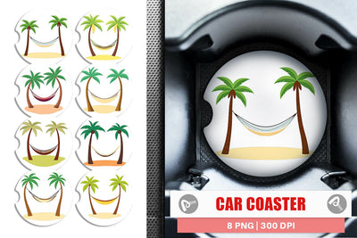 Car Coaster Hammock Sublimation artnoy 