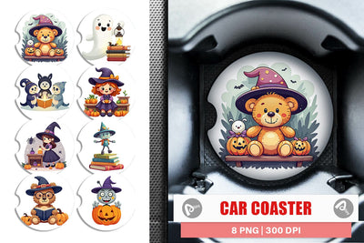 Car Coaster Haunted Toy Shop Sublimation artnoy 
