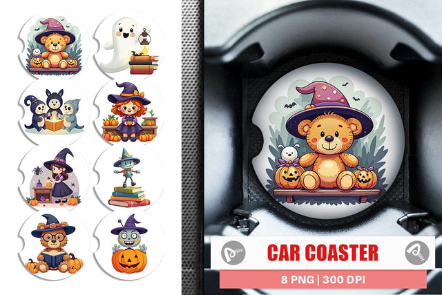 Car Coaster Haunted Toy Shop Sublimation artnoy 