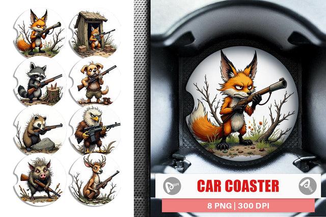 Car Coaster Hunter Havoc Sublimation artnoy 
