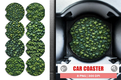 Car Coaster Ivy Wall Sublimation artnoy 