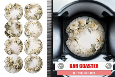 Car Coaster Liquid Multicolor Sublimation artnoy 
