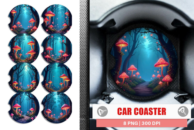Car Coaster Magic Forest Sublimation artnoy 