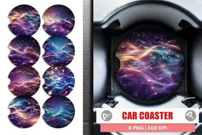 Car Coaster Particles Light Sublimation artnoy 