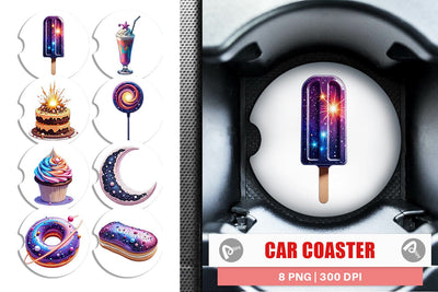 Car Coaster Planetary Sweets Sublimation artnoy 
