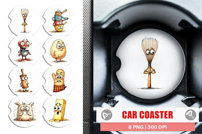 Car Coaster Sarcastic Baking Day Sublimation artnoy 