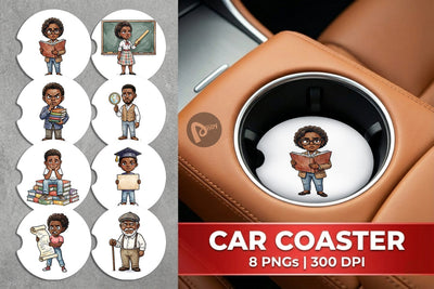 Car Coaster Sarcastic Black History Sublimation artnoy 